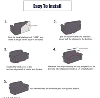 Universal Sofa Cover Big Elasticity Cover for Couch Flexible Stretch Sofa Slipcover (Dark Blue, Double Seater 145-185 cm) -  Blue, Polyster,  Pack of1, 2 Seater